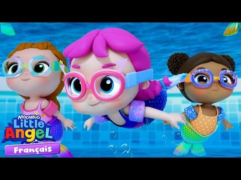 Mermaids Swim | New Episode! | Nursery Rhymes with Lea | Little Angel French