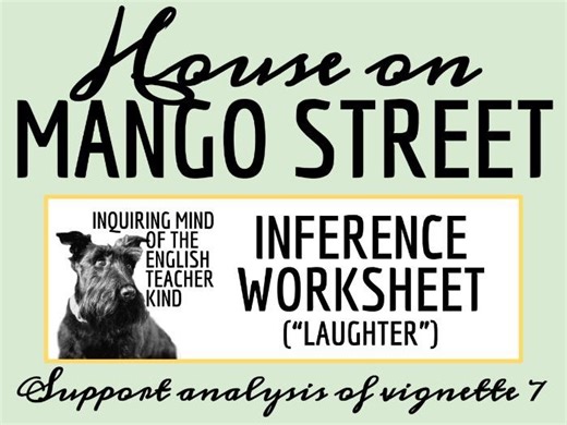 The House on Mango Street "Laughter" Close Reading Inference Worksheet | Teaching Resources