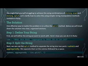 Extracting Substrings in Ruby: A Step-by-Step Guide to Managing Variables