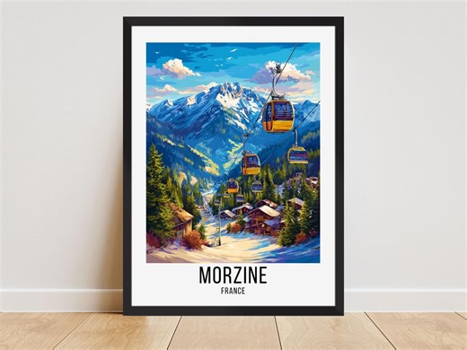 Morzine Travel Poster, Morzine France Travel Print, Morzine France Wall Art, Morzine France Ski Resort, Morzine France Ski Artwork Gifts, - Etsy Canada