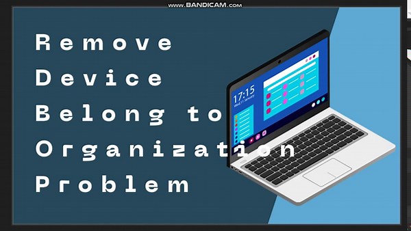 😍 TRAINING: How to Remove Device Belong to Organization Problem | for Dummies