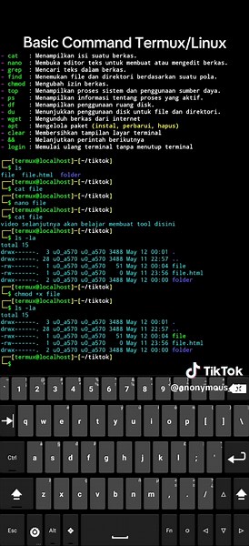 Memahami Perintah Dasar di Termux/Linux