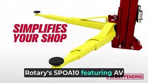 ONE LIFT is designed to handle all your shop needs 🛠️ Featuring Rotary's cutting-edge All-Vehicle Lift Arms (AV ARMS™), this versatile lift can support any vehicle under 10,000 lbs.🚗 Making it the ideal solution for shops with busy schedules!🚙 | Rotary by Rotary Solutions