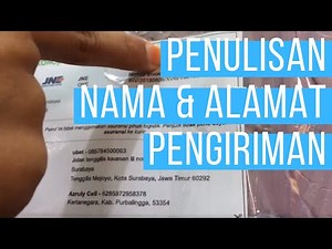 cara MUDAH PENULISAN NAMA DAN ALAMAT TUJUAN UNTUK PENGIRIAMN SURAT ATAU PAKET JNE POS TIKI J&T