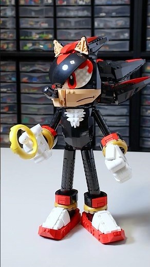 I made a full LEGO Shadow the Hedgehog #lego #sonic #shadowthehedgehog #creative #moc #art