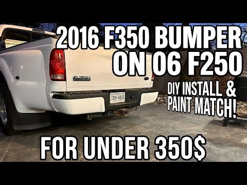 2008-2016 Bumper Swap On 1999-2007 F350 Superduty/ How To Paint Match