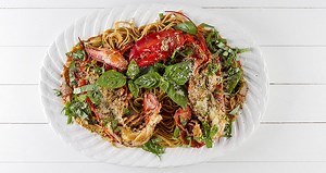 Greek lobster pasta - Astakomakaronada