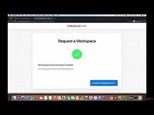Creating the Workspace in Oracle - Oracle SQL Tutorial