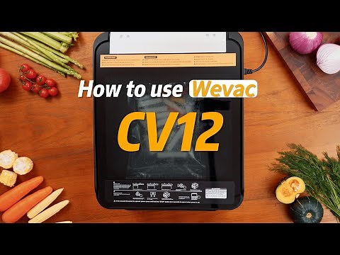 Chamber Vacuum Sealer Tutorial | How to use WEVAC CV12?