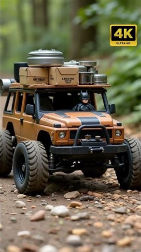 Tiny Batman's Epic DIY RC Crawler Adventure: Miniature Boxes & Rugged Terrain! #rccrawlercourse