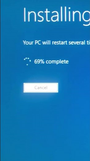Windows update stuck at 69% :)