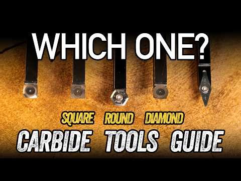 Pen Turning Carbide Tools: Square vs Round vs Diamond