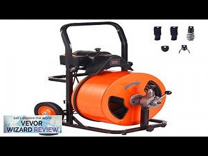 VEVOR Drain Cleaning Machine 100FT x 3/4 Inch Sewer Snake Machine Auto Review