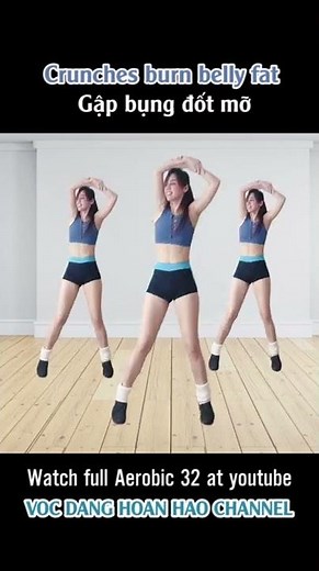 VocDangHoanHao - Aerobic 32 #shorts - The Duc Tham My | Gập bụng giảm mỡ siêu tốc