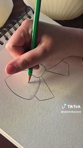 How to Draw a Bow: Easy Aesthetic Coquette Ribbon Tutorial