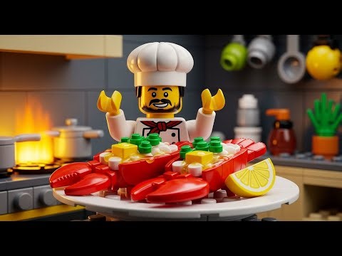 Professional LEGO Chef: Cooking Butter Lobster Tail 🦞🧄