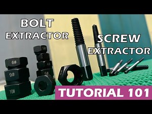 Bolt and Screw Extractor Tutorial to remove damaged, broken bolts or screws.