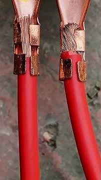 Beautiful Wire Splices That Look Like Art.🔌⚡#electrician #electrical #diy