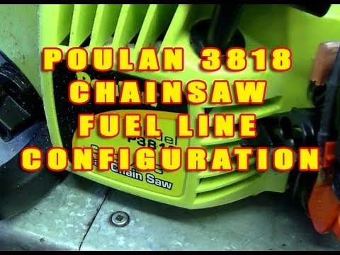 Poulan 3818 Chainsaw Fuel Line Configuration