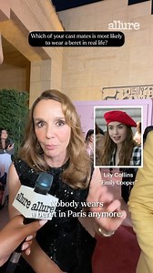 PSA: Nobody actually wears beret in #Paris, as told by @philippineleroybeaulieu ✨ Find out which cast mates from #EmilyinParis is most likely to be seen styling a beret in real life 💖 | Allure