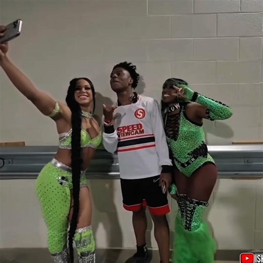 throwback thursday when speed met bianca & naomi at royal rumble 2025 #wwe