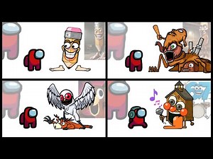 Mini Crewmate Kills Italian Brainrot Characters - Part 1-4 | Among Us