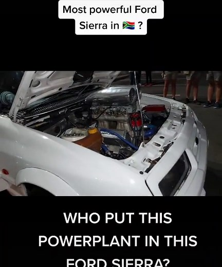 The loudest Sierra you've ever heard #ford #sierra #v8 #engineswap #powerplant #fordsierra #southafrica #loud #carmeet