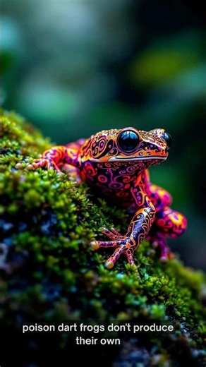 Poison Dart Frogs 🐸☠️ | The Colorful Killers of the Rainforest 🌈🌴 #theknowledgevault #facts