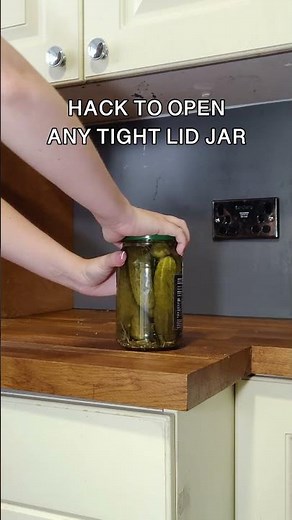 Hack to Open Any Tight Jar Lid 🫙 (No Struggle Needed!)