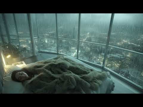 Above the Storm with Annie | Thunder and Rain in a High-Rise Glass Apartment ⚡🌧️