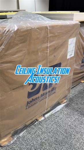 Ceiling Insulation Acoustics A look at the ceiling insulation acoustic panels that will be mounted overhead at @scgchurch as part of the ongoing Community Center acoustic treatment. In large spaces with high ceilings, ceiling mounted panels play a critical role in controlling reflections that build up in the space. Treating the ceiling helps reduce echo, tighten the overall sound of the room, and create a more balanced acoustic environment throughout the space. These panels will be installed at 