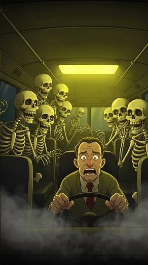 Bus mai bhoot 😱😱 | Bhutiya bus | bhoot wala cartoon #bhootwala #horror #chudail #ghost #shorts