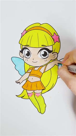 Color Stella 🎨 Glitter Art for Kids ✨ #shorts | Winx Club
