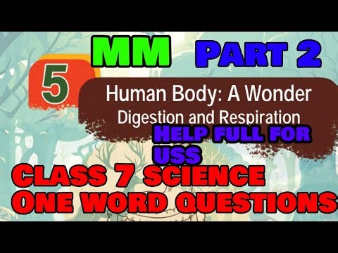Class 7 new text book science chapter 5 one word questions