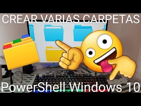 📂📂💻 CREAR VARIAS CARPETAS a la VEZ en WINDOWS 10 con POWERSHELL