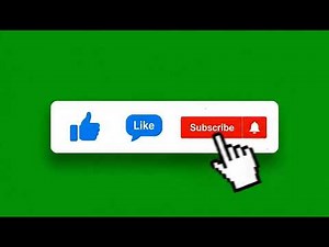 Realistic Like Comment Subscribe Green Screen Pop-Up for YouTube Channel Growth