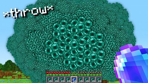 【Minecraft】这才是真正的“箭雨”！我给所有武器附魔了多重射击1000！