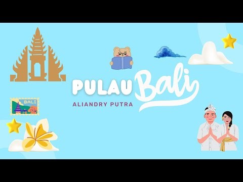 Aliandry Putra - Kr Pulau Bali ( Lyric Video ) | Lagu Anak Indonesia | Kids Song