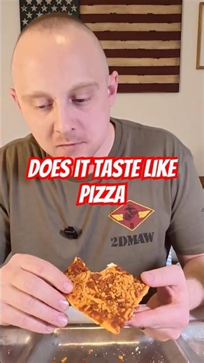 Does Military Pizza Actually Taste Like Pizza? 🍕#mre #military #shorts