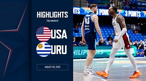 The USA Men took advantage of its rematch with Uruguay in the 2025 FIBA Men’s AmeriCup quarterfinals, exacting revenge with a 83-70 win to advance to the semifinals: https://www.usab.com/news/2025/08/usa-win-rematch-with-uruguay-to-advance-to-2025-fiba-mens-americup-semifinals Trailing by seven at the break, the U.S. mounted a third quarter surge & were led in scoring by Javonte Smart with 27 points. | USA Basketball