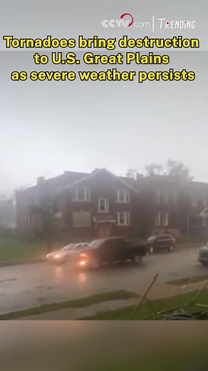 14K views · 116 reactions | Powerful tornadoes have swept through parts of the US, tearing roofs off houses and causing widespread damage. #Trending For more: https://english.cctv.com/ | CCTV | Facebook