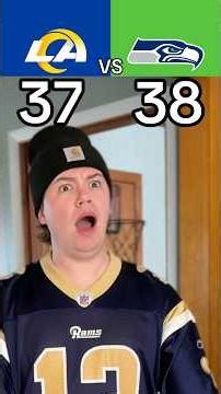 RAMS VS SEAHAWKS RECAP😳🤣🏈 #nfl #football #rams #seahawks #skit #funny