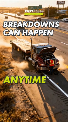 Breakdowns don’t wait — neither should repairs. Fast Fleet responds 24/7 with certified mobile techs ready on-site!  (888) 966-5696 #fastfleet #roadside #mack #peterbilt #volvotrucks #kenworth #scania #trucker #owneroperator #freight #anytimeservice #bigrig | Fast Fleet Road Service | Facebook