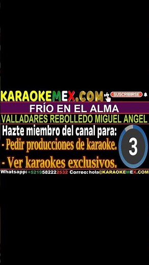 Karaoke Vicente Fernandez - Frio En El Alma #karaokemex