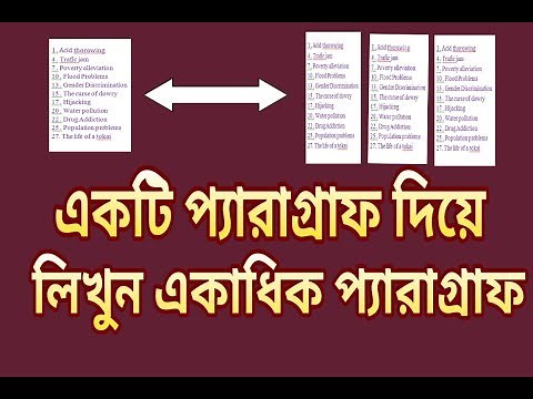 Multiple Paragraph Writing System