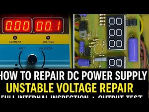 How to Repair DC Power Supply | Unstable Voltage Repair | Full Internal Inspection + Output Test