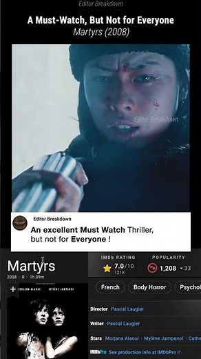 Martyrs (2008) Must Watch, But Not for Everyone