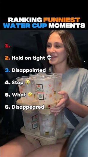 Ranking Funniest Water Cup Moments 😭😭