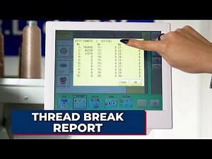 How to Access the Thread Break Report on a Happy Japan Embroidery Machine