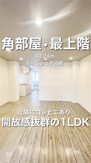 【野田／1LDK／40.24㎡】詳細が気になる方はコメントしてね！ #内覧#stylee#スタイリー不動産 #おしゃれ部屋 #同棲部屋#1人暮らし部屋